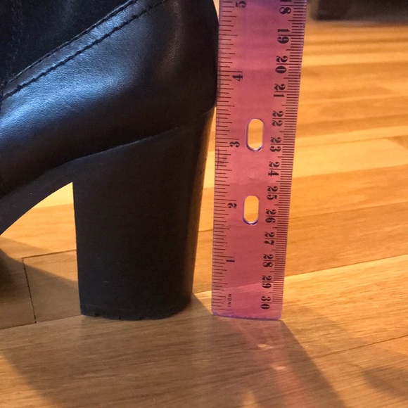 RALPH LAUREN BLACK LEATHER SUEDE WESTERN BOOTS - Picture 11 of 11